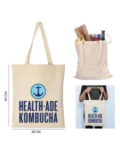 6oz (16in H x 15 in. W) Cotton Canvas Tote Bag 22" Handle