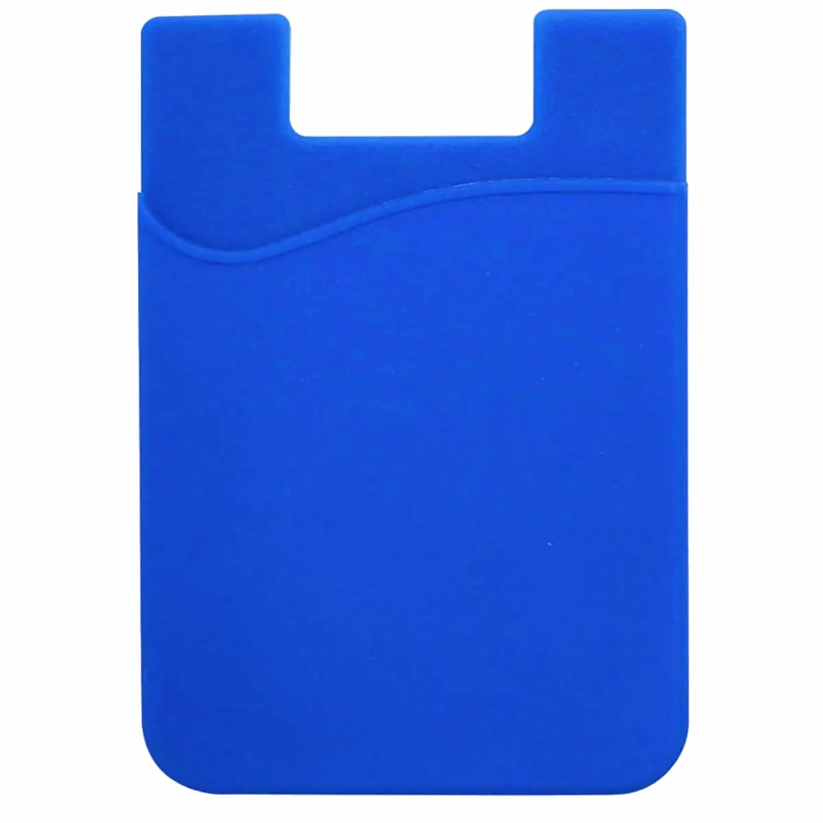 [GJTP-5885- Sapphire Blue] Sleek Silicone Smartphone Mobile Wallet (Sapphire Blue)