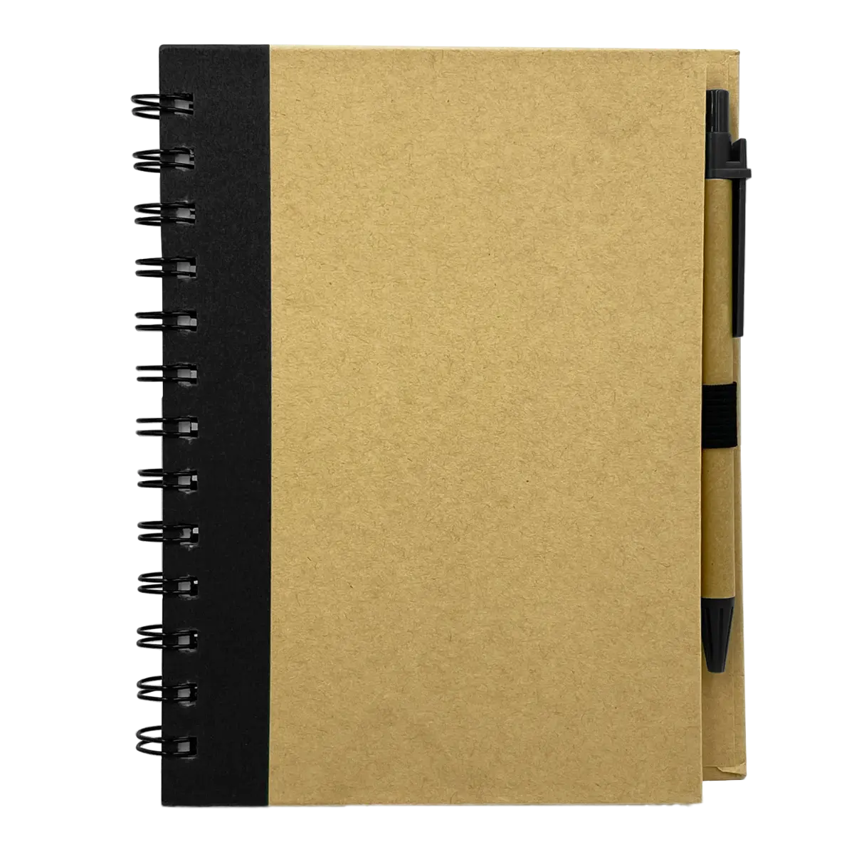 [JD-020- Black] 5.5"*7" Spiral Notebook with Pen Eco-Friendly Set  (Black)