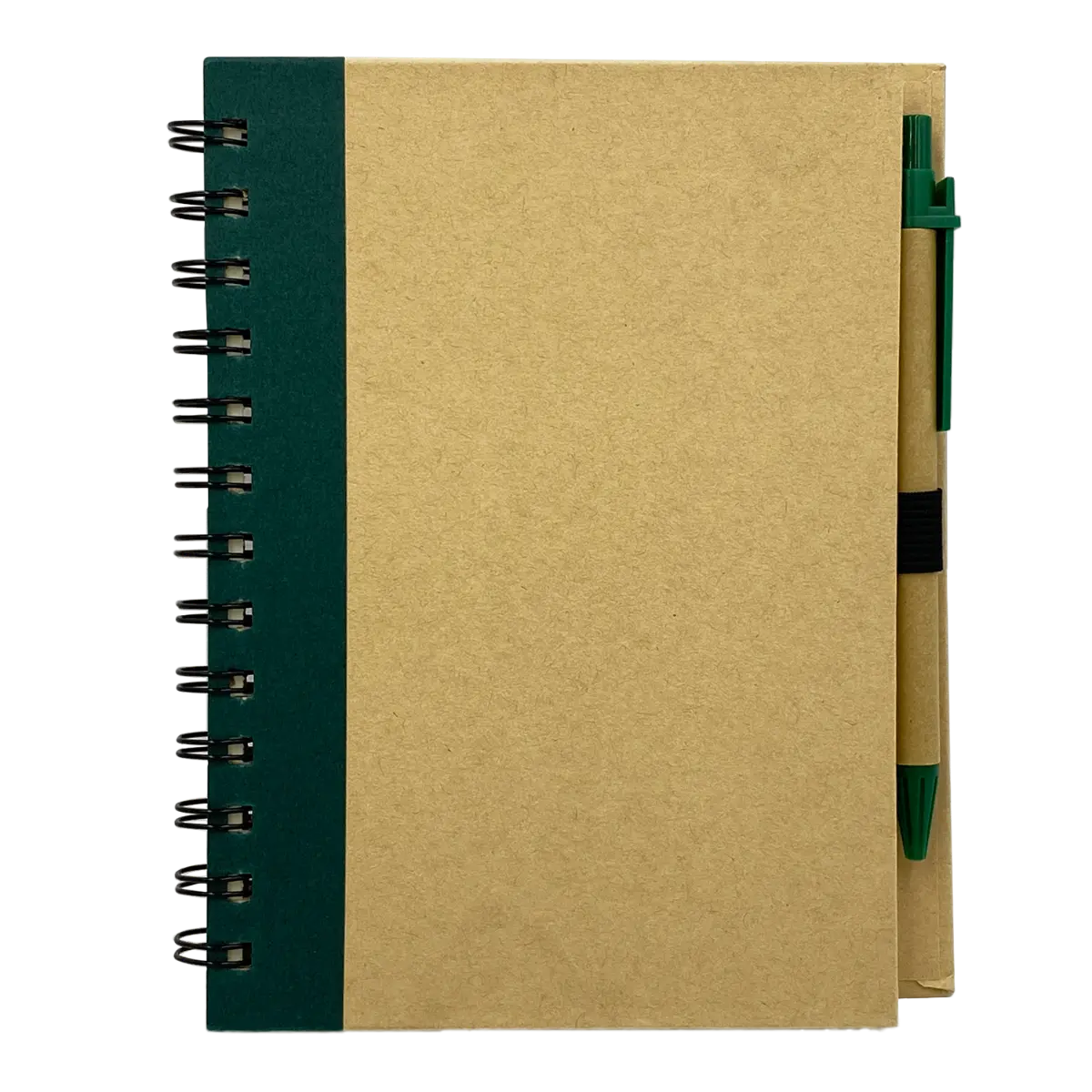 [JD-020- Green] 5.5"*7" Spiral Notebook with Pen Eco-Friendly Set  (Green)