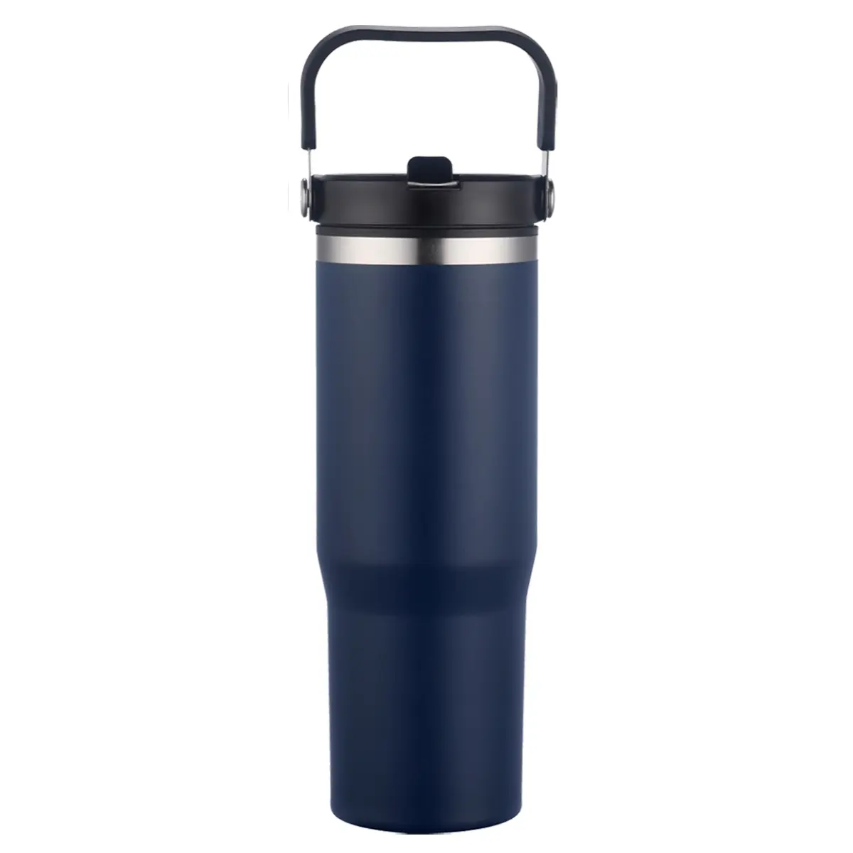 [LS-268- Blue] 30oz Vacuum Travel Mug with Carrier (Blue)