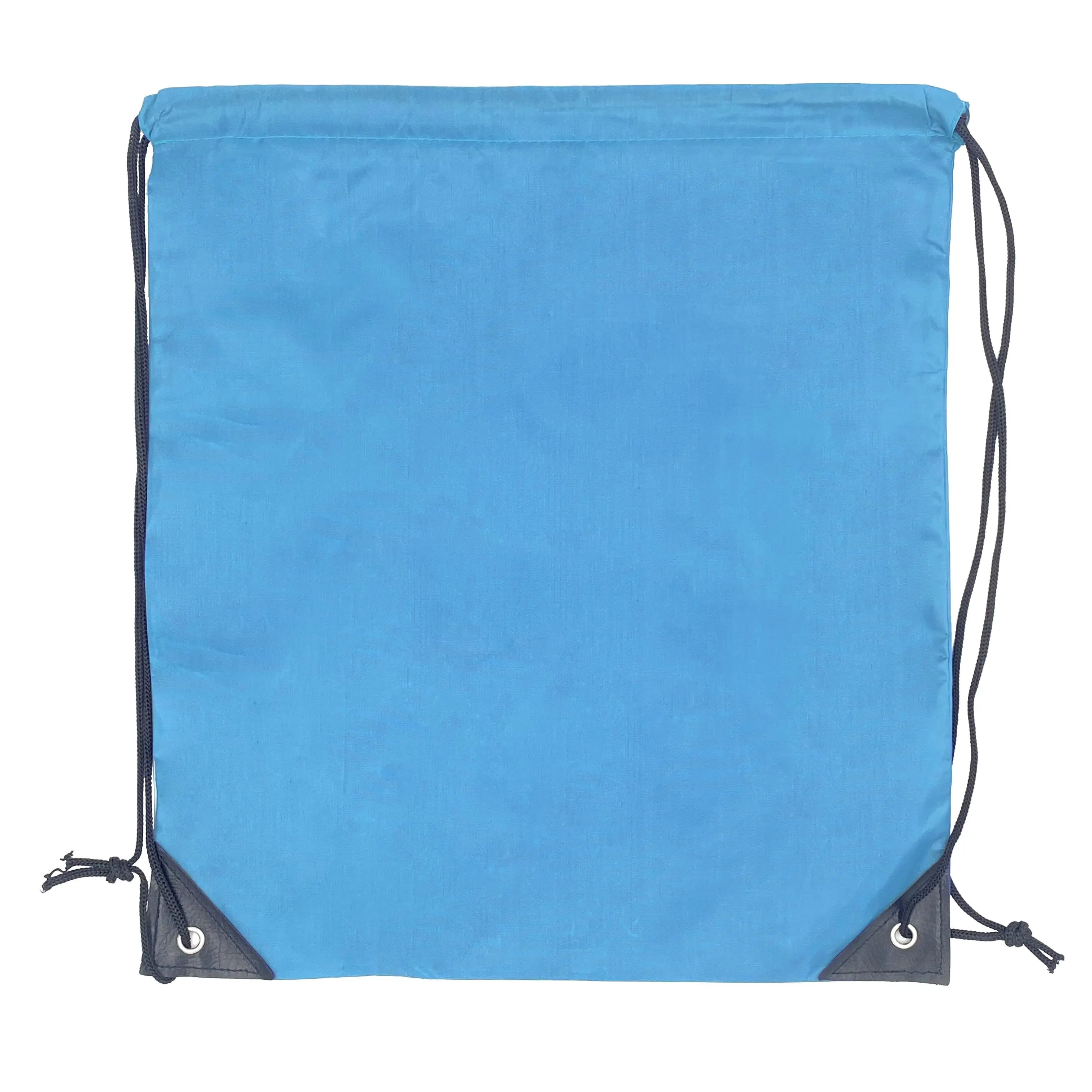 [WJ10869- LB] 210D Polyester Drawstring Bag - (14in W x 17in H) (Light Blue)