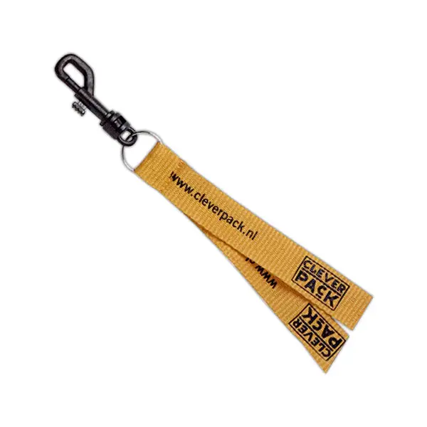 Lanyard w/ Split Ring & Plastic Swivel Press Down Clamp (3/4"x36")