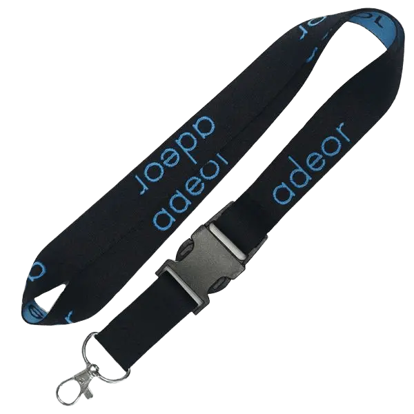 3/4" Recycled PET Eco-friendly Woven Lanyard with Buckle Release