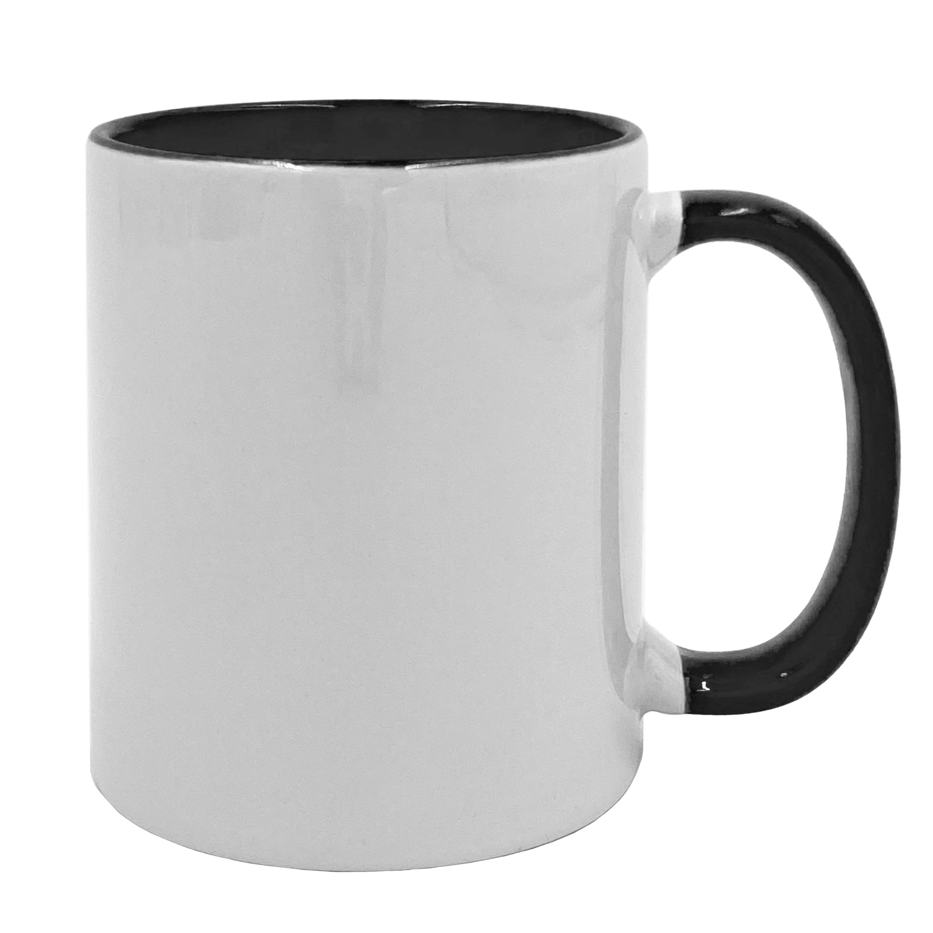 [SD902] 15 oz White Color Inner and Handle Color (Black)