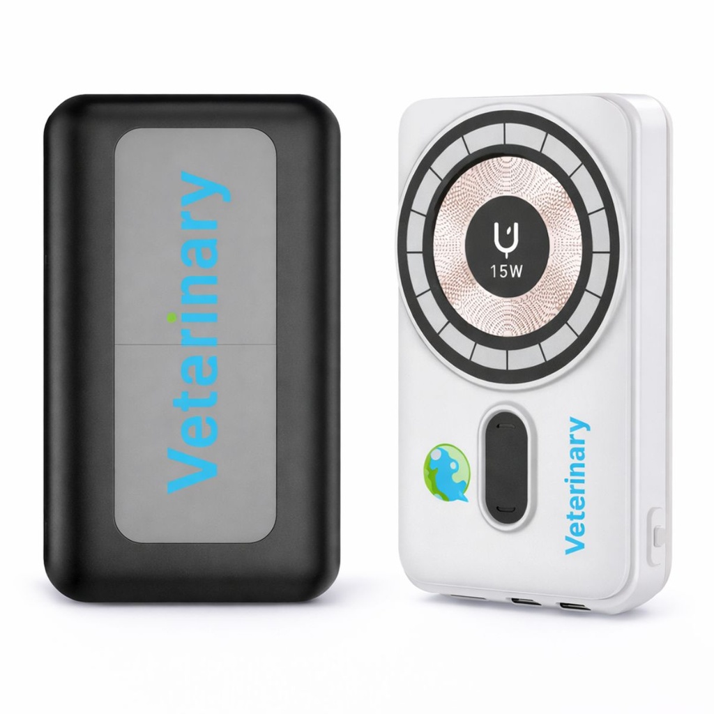 5,000mAh Portable Charger with Magnetic Wireless Charging