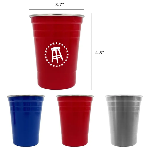 [5035] 16oz Stainless Steel Party Beer Pin Cups