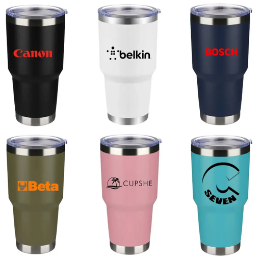 [CN-01] 30oz  Texaco Stainless Steel Vacuum Tumbler With Lids