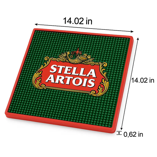[CU-15836] Premium PVC Bar Mat 14.02"*14.02"*0.62"