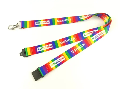 [FCPLYD-38-SB] 3/8" x 36" Full Color Polyester Lanyard with Safety Breakaway