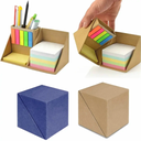Modular Sticky Note Cube Organizer