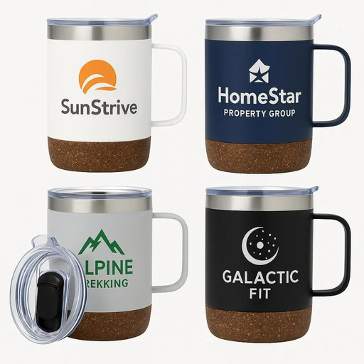 [LS-225] 12oz Vacuum Mug with Cork Bottom