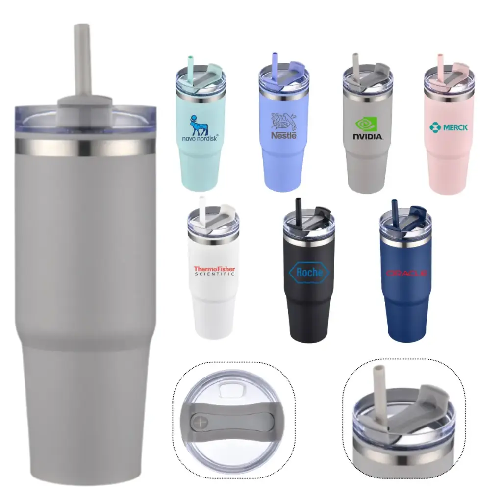30oz PP inner, SS outer tumbler with powder coating