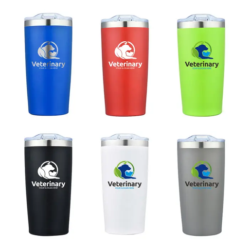 [LS-9983] 20oz. Powder Coated Stainless Steel Double Wall Vacuum Tumbler