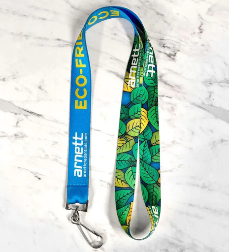 [RSLYD-58] 5/8" Recycled Sublimated Full Color PET Eco-friendly Lanyard
