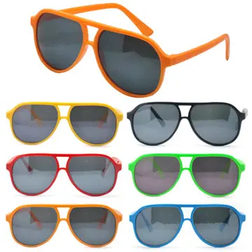 [SB-2215] Plastic Aviator Sunglasses Fun Colors