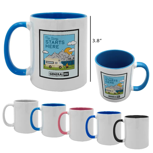[SD8001] 11oz General Full Color Inner Color Coffee Mugs