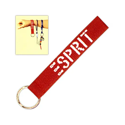 [SH-157] Woven Lanyard Wrist Strap with a Split Ring (3/4" x 10")