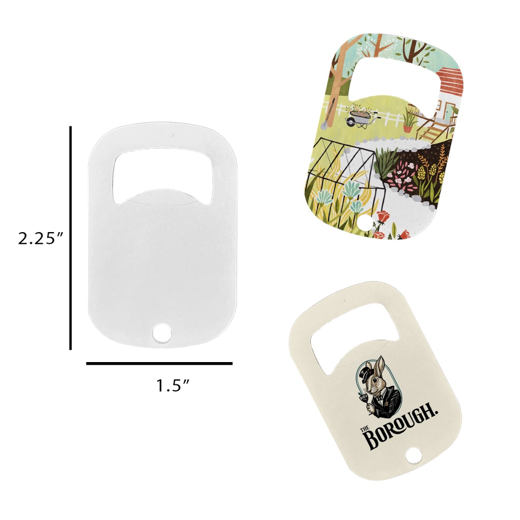 Full Color Mini Keychain Paddle Bottle Opener