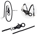 Coil Keyring Lobster Clip 20"