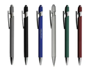 Soft Rubber Finish Click Metal Ballpoint Stylus Pen
