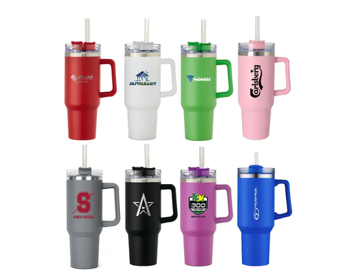 [VPS-230301] 40oz SS Double Wall Vacuum Mug & Straw Lid with Twist Closure