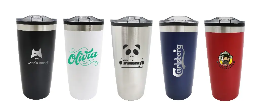 20oz double wall mug with SS outer,plastic liner