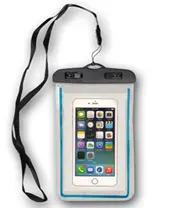 [VPS-9001] Waterproof Cell Phone Pouch with Lanyard  & Blue Neon Strip