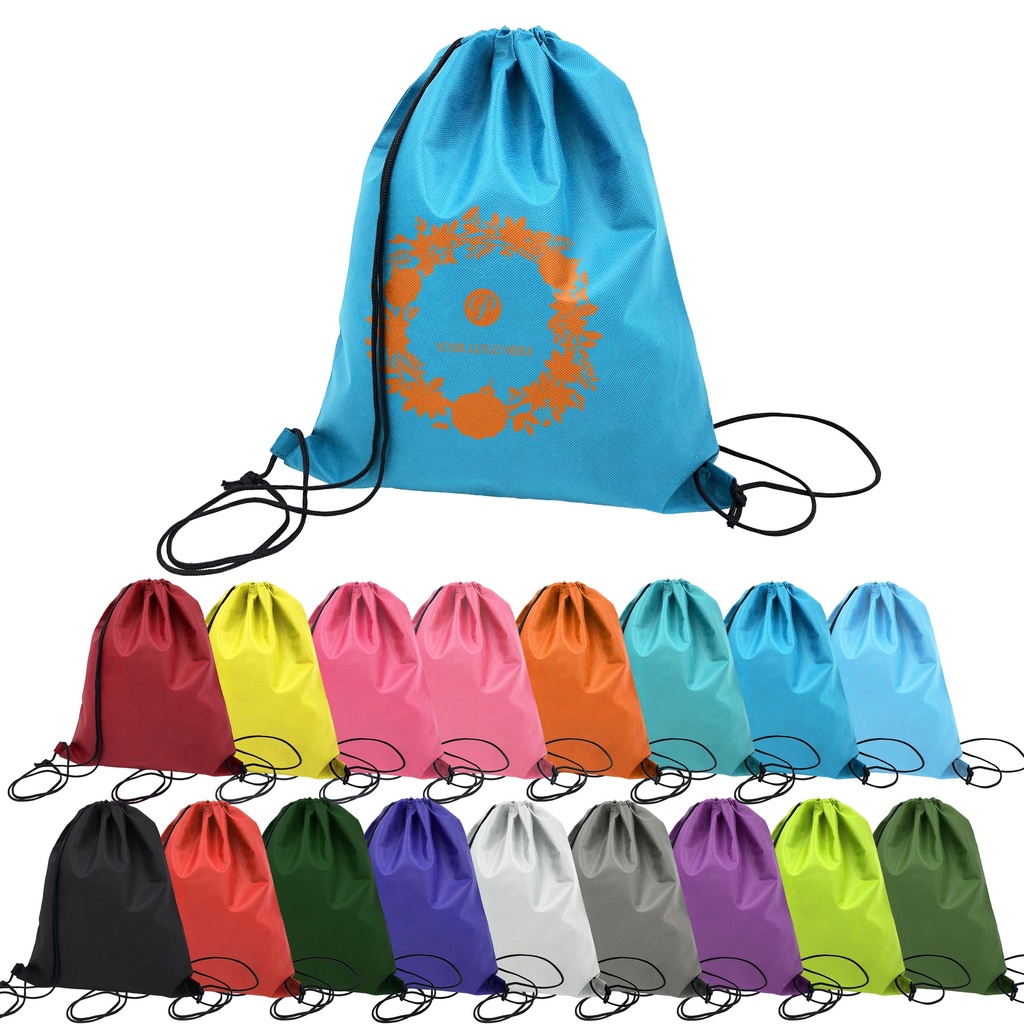 Non-woven Tundra Drawstring Bag (14in W x 17in H)