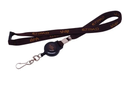 3/8" Woven Lanyard with Retractable Reel