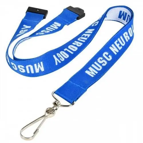 [WRLYD-1-SB] 1" Recycled PET Eco-friendly Woven Lanyard with Safety Breakaway
