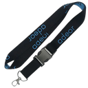 1/2" Recycled PET Eco-friendly Woven Lanyard with Buckle Release