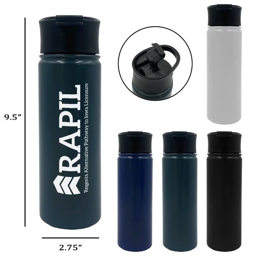 [YA250] Cascade 20 oz. Vacuum Stainless Steel Water Bottle