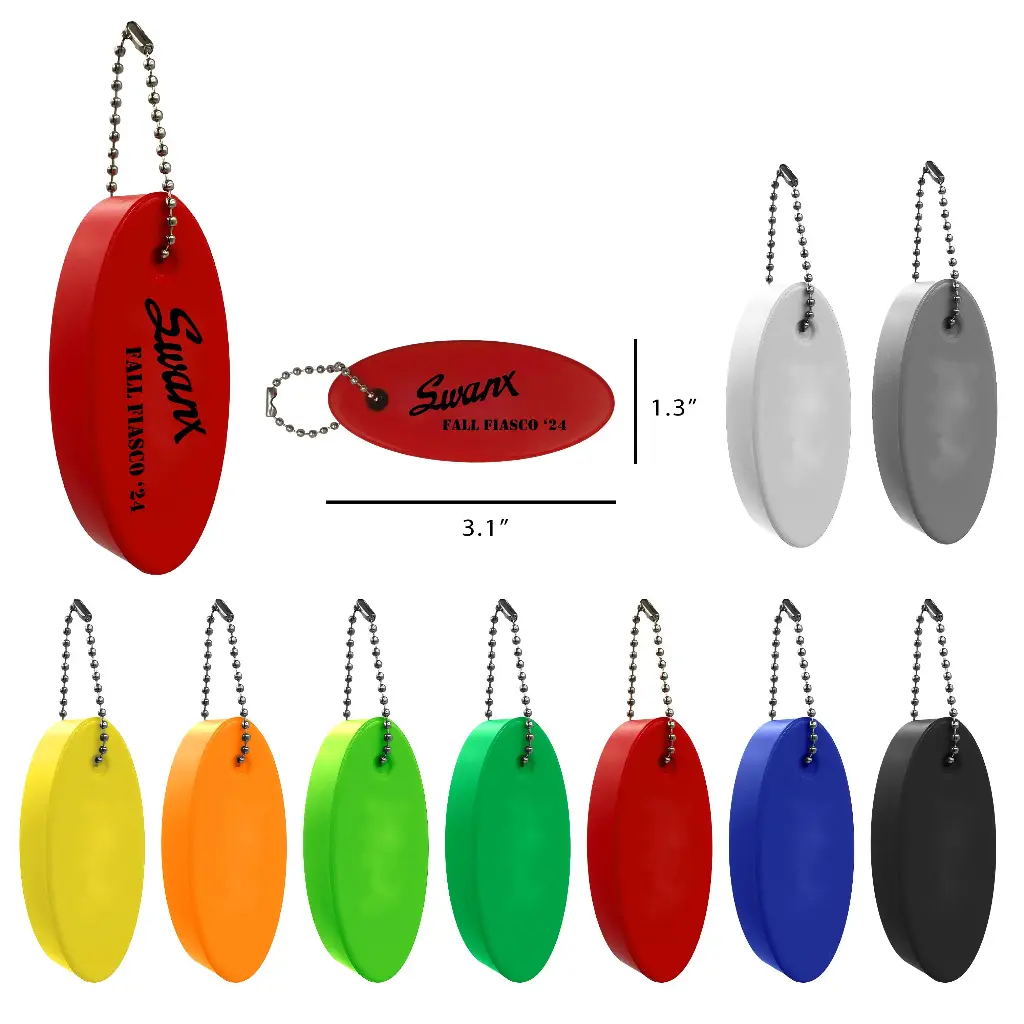 Round Plush Keyring Floater Keychain- Overseas   