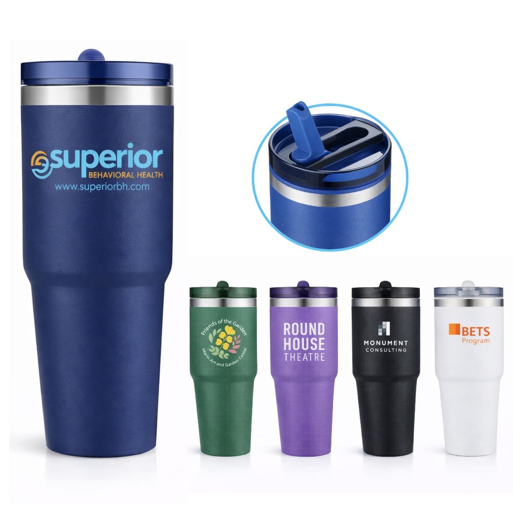 20oz Tumbler with Built-In Straw Lid